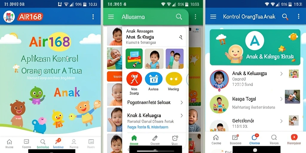 Antarmuka AIR168 yang user-friendly dan fitur kontrol orang tua.