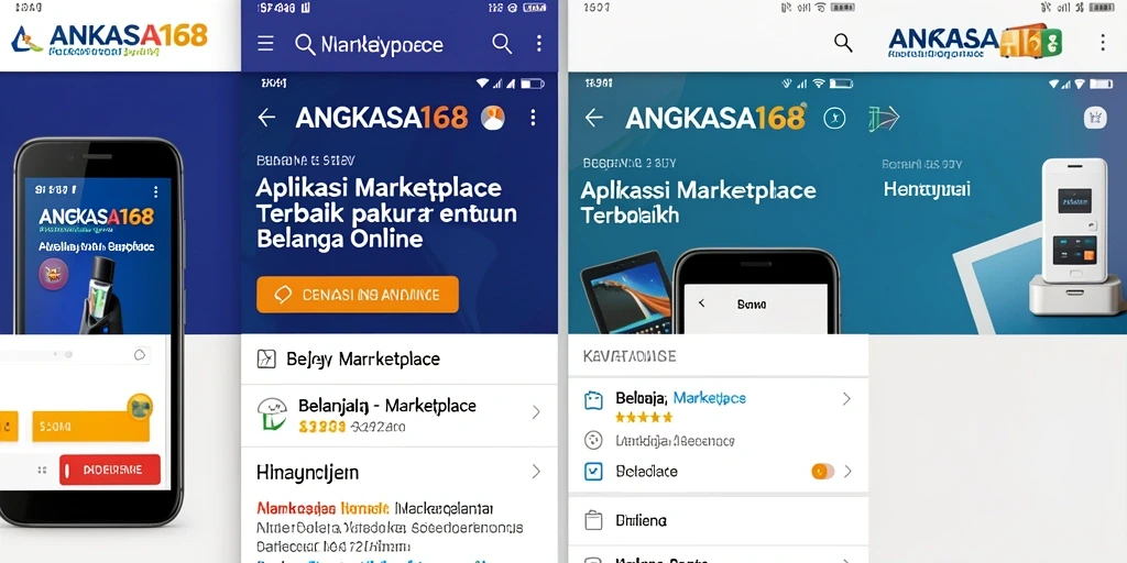 Antarmuka aplikasi ANGKASA168 yang mudah digunakan untuk belanja online.