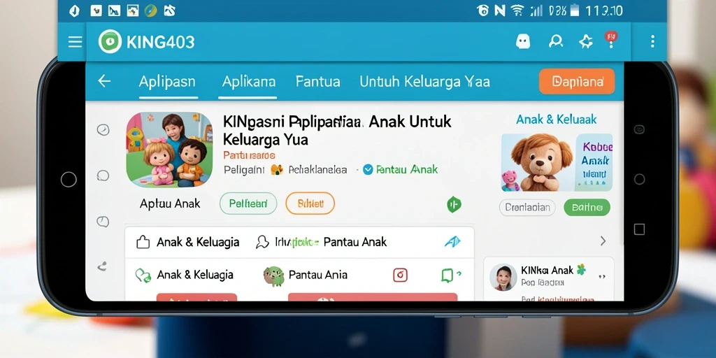 Antarmuka aplikasi KING403 yang intuitif dan mudah digunakan.