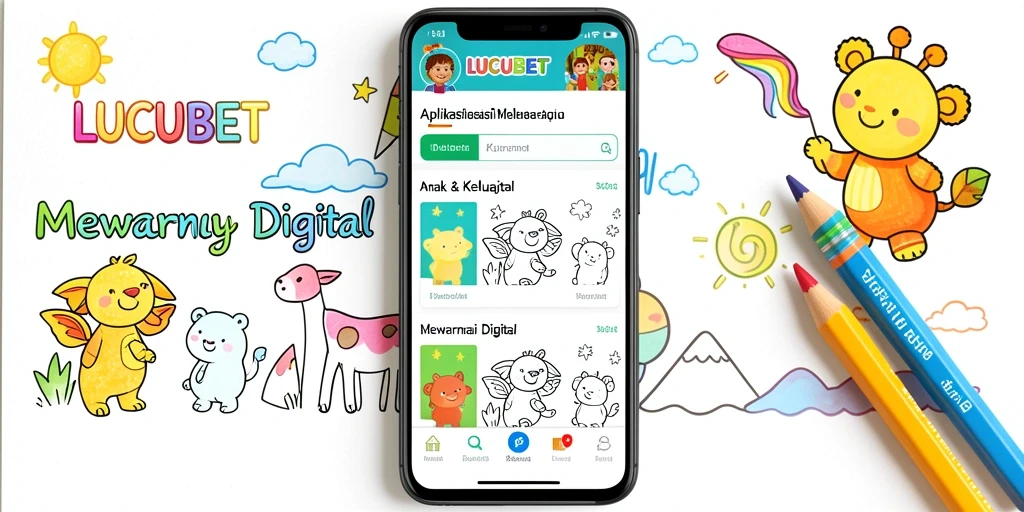 Tampilan antarmuka LUCUBET dengan gambar mewarnai yang menarik.