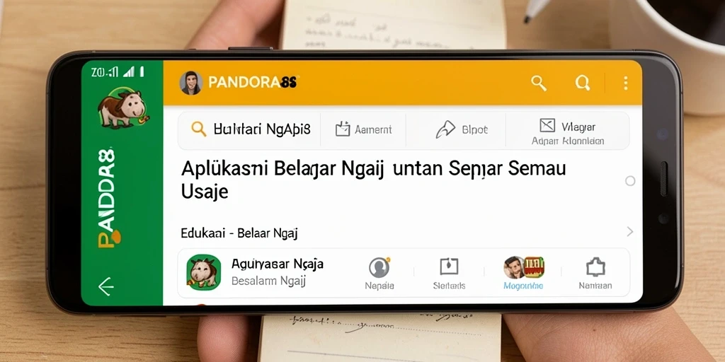 Antarmuka PANDORA88 yang interaktif untuk belajar mengaji.