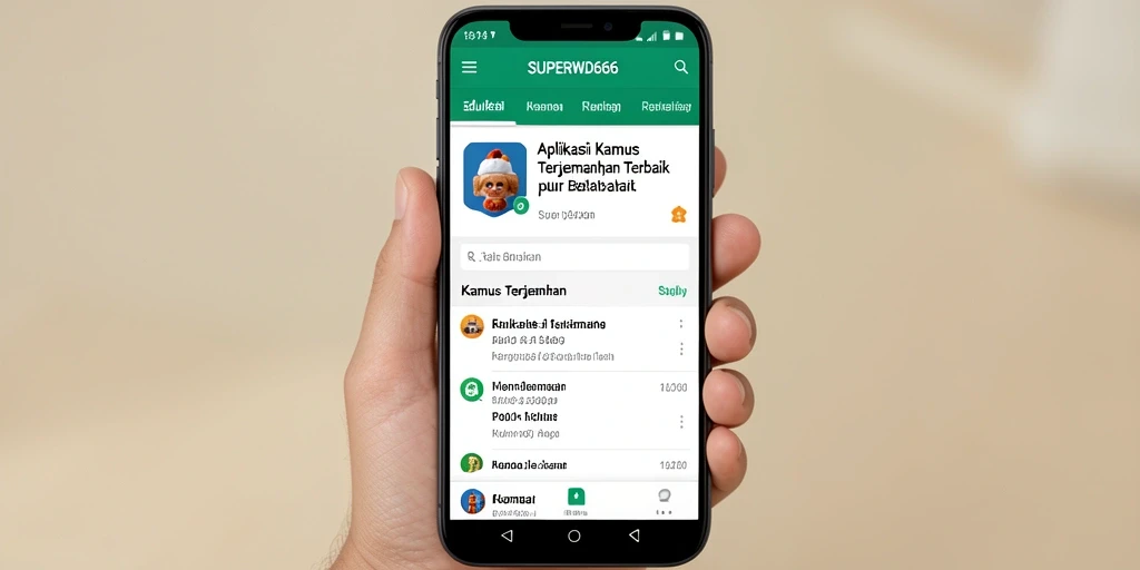 Tampilan antarmuka SUPERWD666 yang sederhana dan efektif.