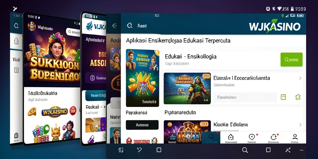 Antarmuka WJKASINO yang sederhana dan informatif.